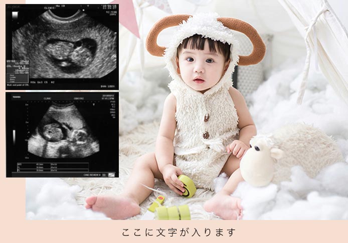 赤ちゃん誕生記念写真